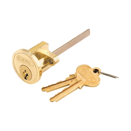 Prime-Line Segal Brass-Plated Zinc Key Lock Cylinder Keyed Differently SE66007